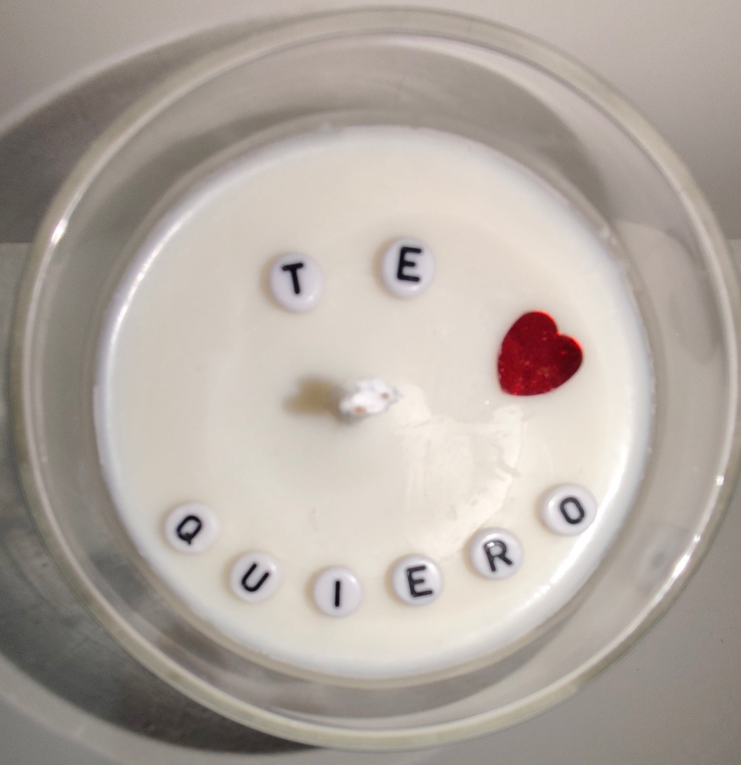 VELA PARA REGALO DE SAN VALENTÍN TE QUIERO OLOR ROSAS O CHERRY PIRULETA