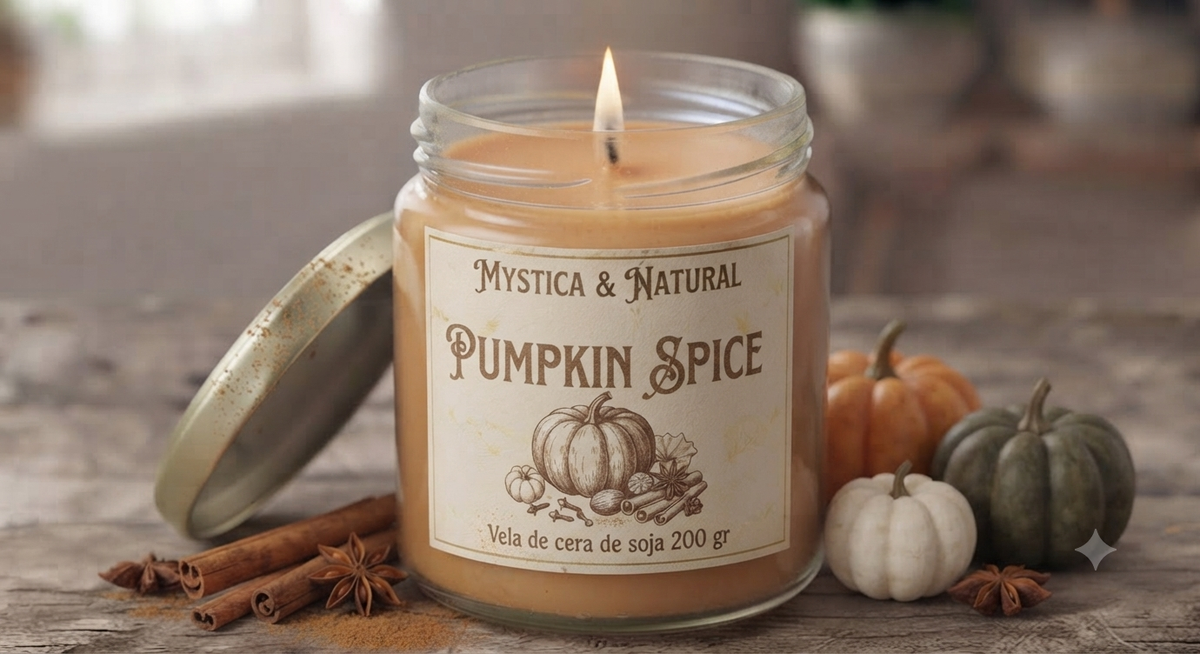 Vela pumpking spice